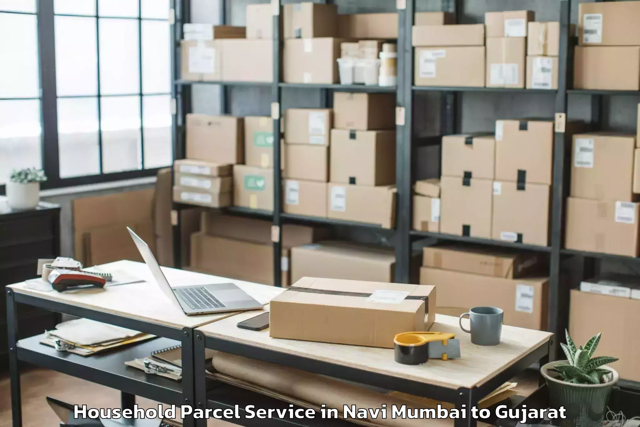 Book Navi Mumbai to Radhanpur Household Parcel Online